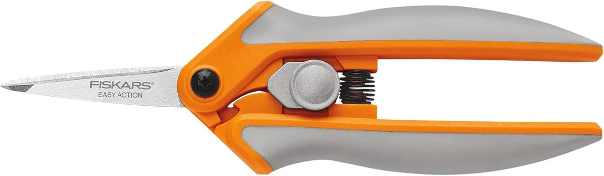 Fiskars RazorEdge Micro-Tip Easy Action Scissors - 6" - Stainless Steel Fabric Scissors - Arts and Crafts - Orange