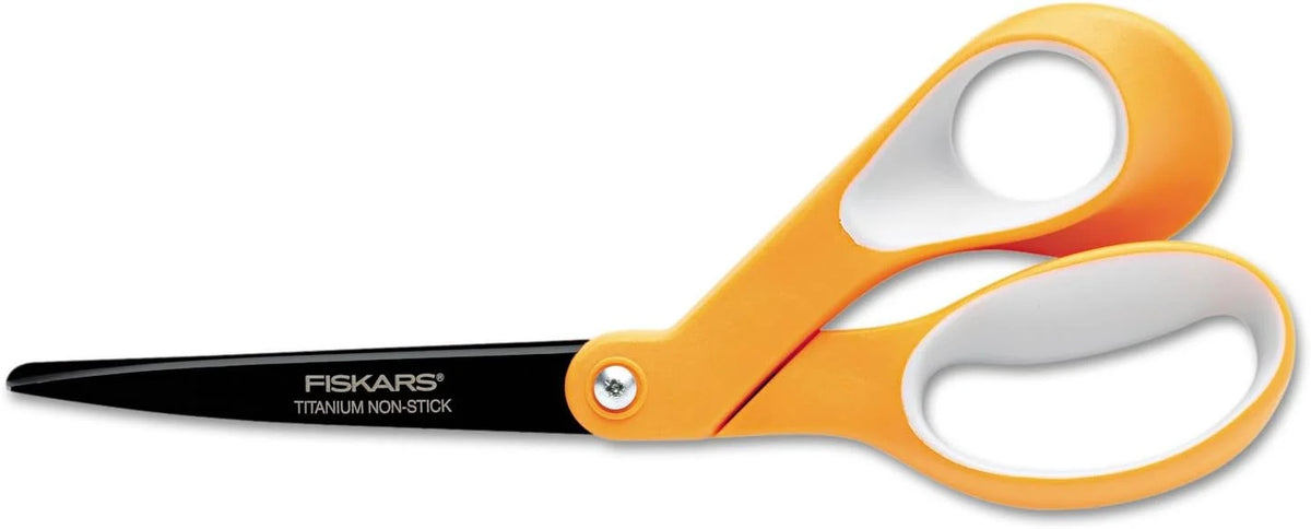 Fiskars 8 Inch Non-stick Titanium Softgrip Scissors