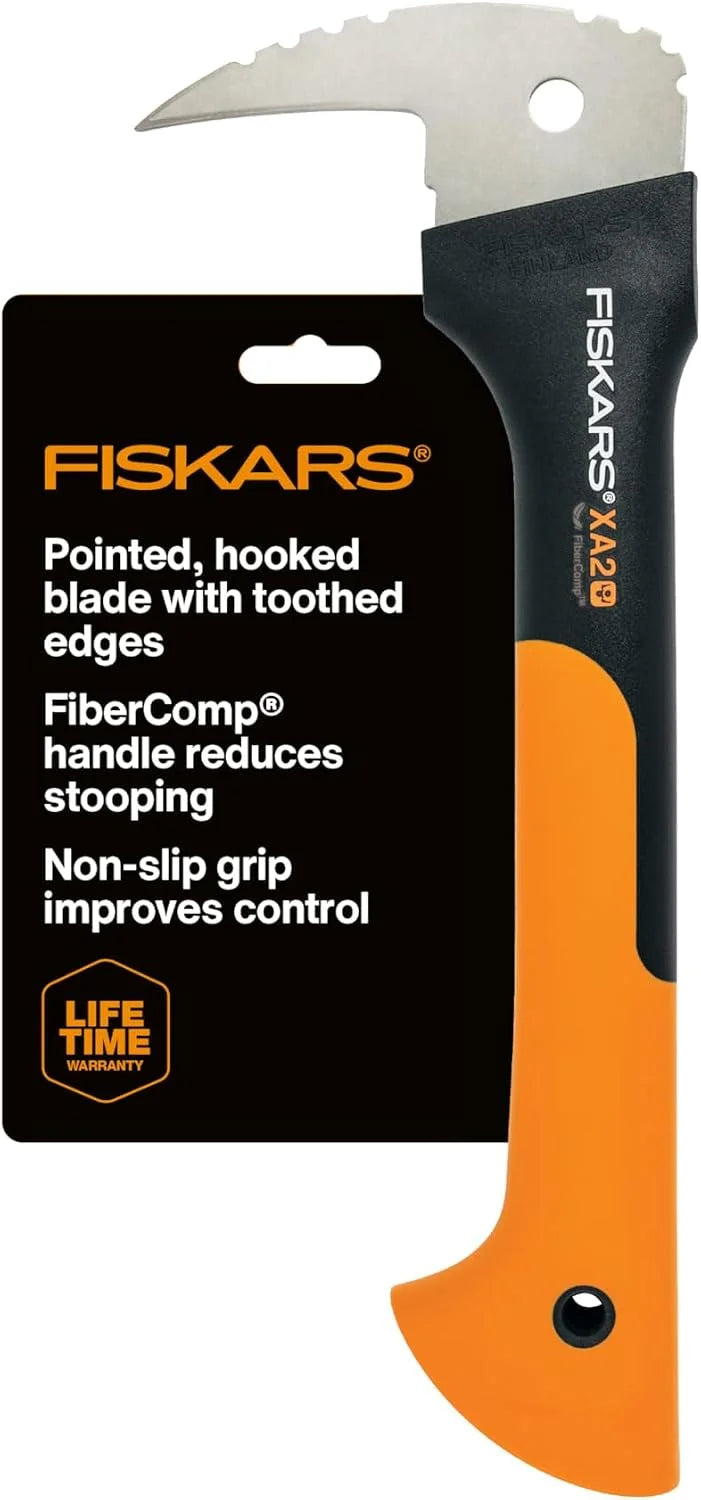 Fiskars 12" Hookaroon, Pickaroon Tool to Lift, Rotate & Stack Firewood Logs