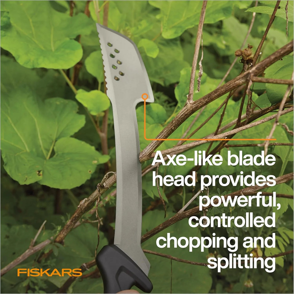 Fiskars 28" Heavy-Duty Machete Axe for Yard Work & Garden with Sheath