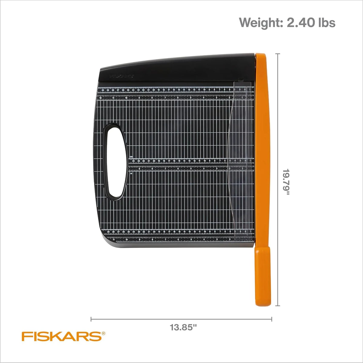 Fiskars 12" Recycled Bypass Guillotine Paper Cutter, Self-Sharpening