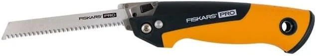 Fiskars Pro PowerTooth Compact Folding Utility Hand Saw, 6" Blade