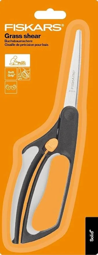 Fiskars Softouch Spring action, grass and boxwood shears, Length: 26 cm