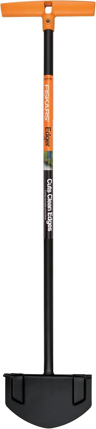 Fiskars 38" Manual Long-Handled Steel Edger, Garden & Lawn Tool