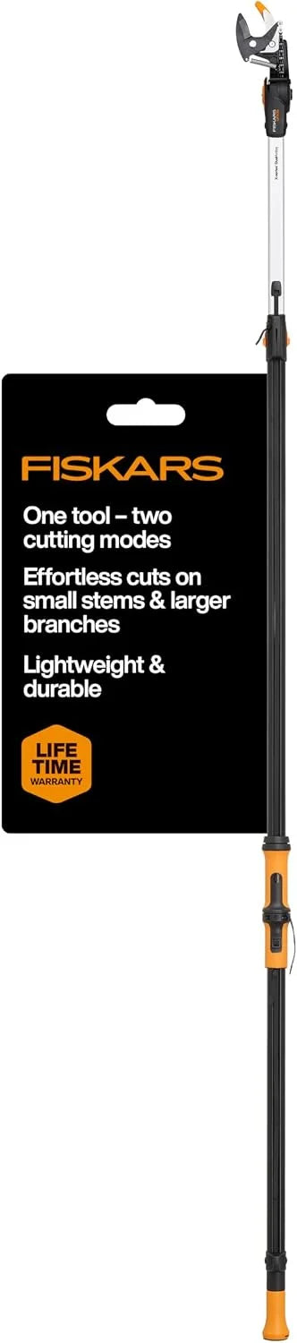 Fiskars 7-13 Ft DualAction Extendable Pole Pruner, Telescoping Tree Pruner