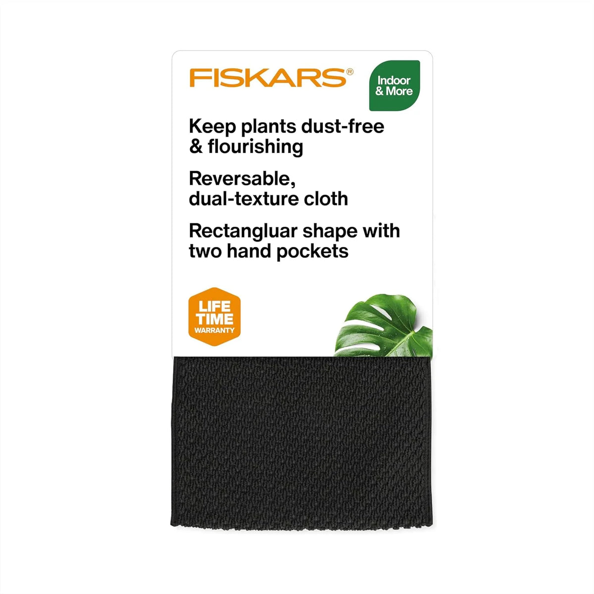 Fiskars 7" x 21" SunKiss Microfiber Plant Cleaning Cloth for Indoor Plants