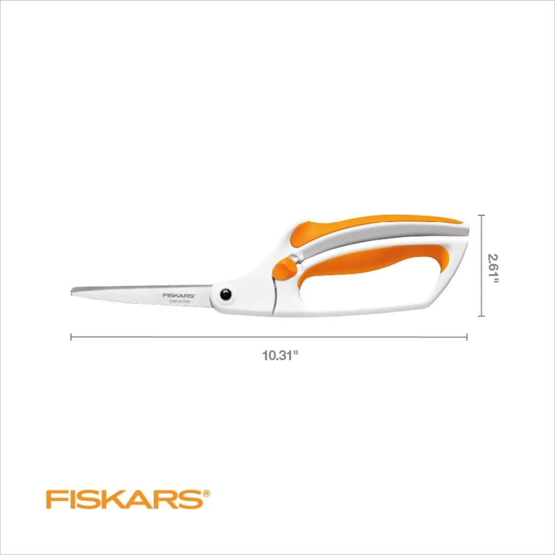 Fiskars No.8 Premier Easy Action Bent Scissors 10-Inches