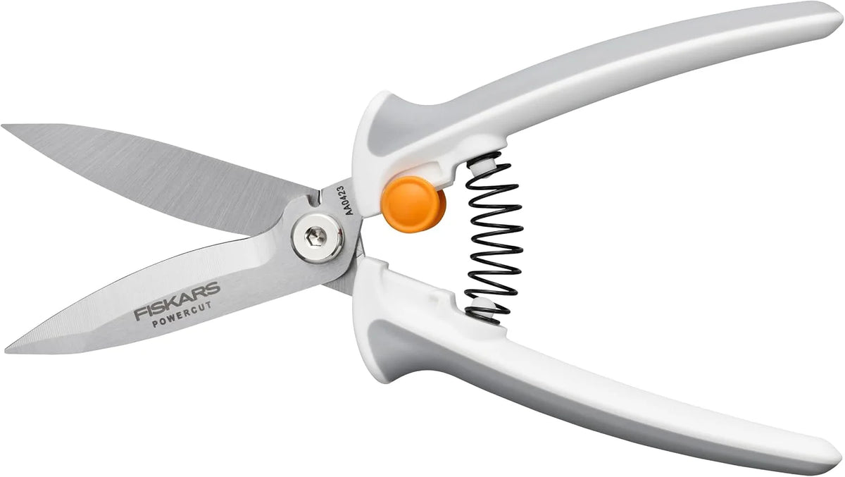Fiskars 8" PowerCut Easy Action Craft Scissors for Thick Materials, & Metal