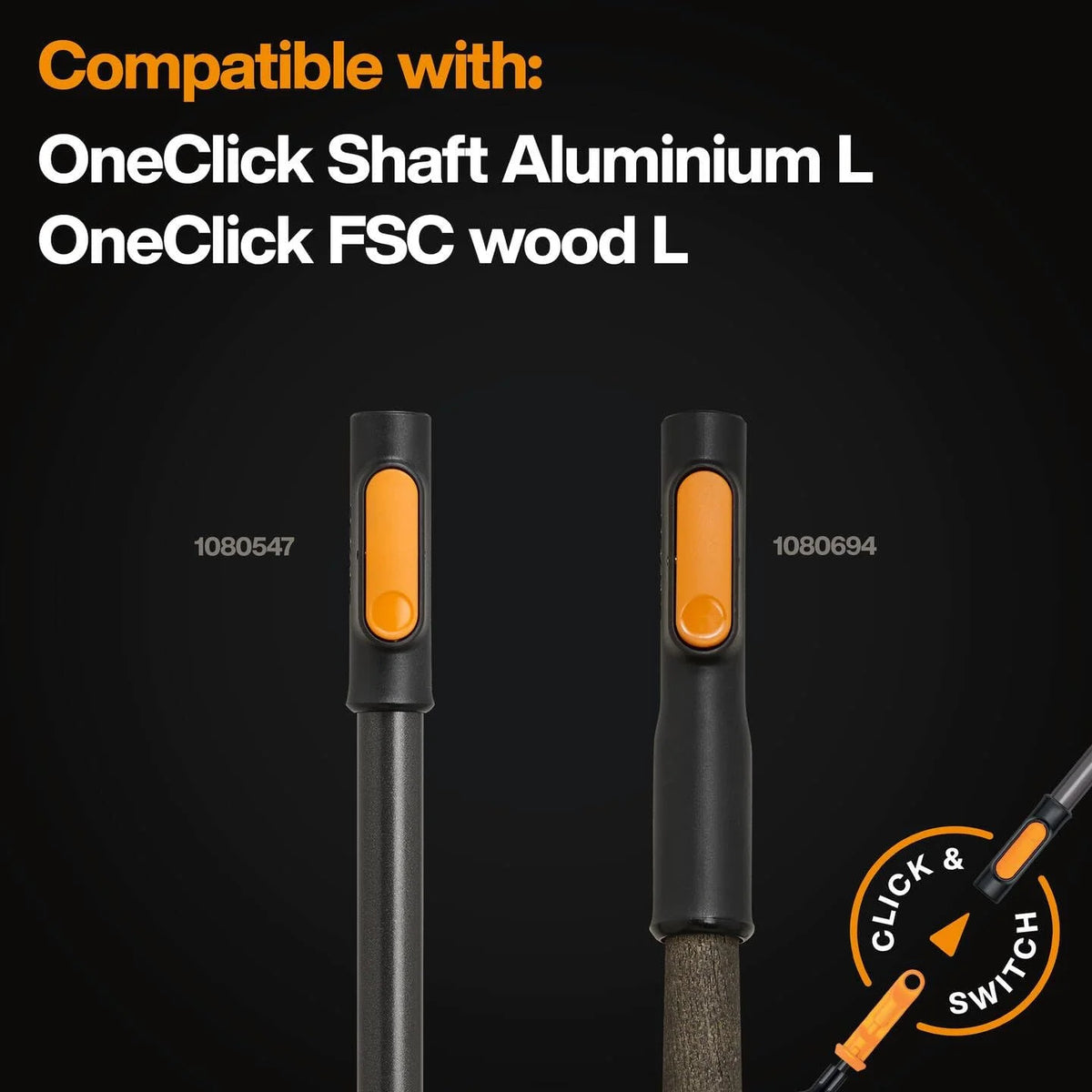 Fiskars OneClick Leaf Rake L