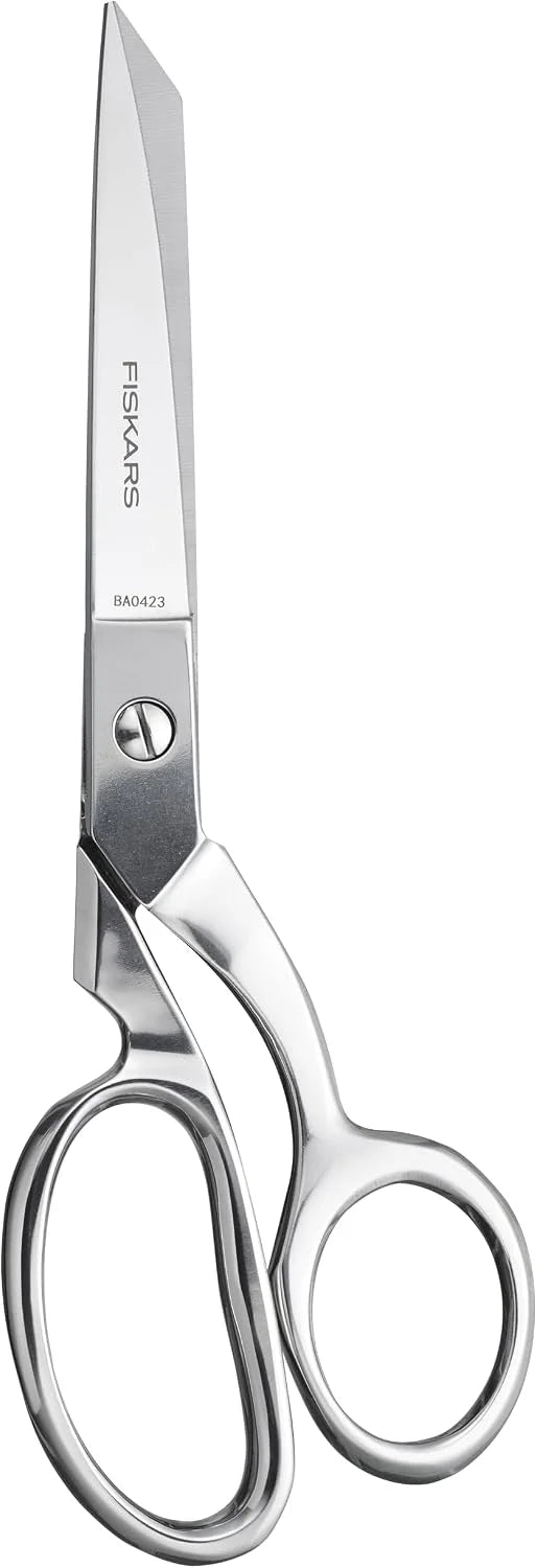 Fiskars 8" Bent Forged Stainless Steel Fabric & Sewing Scissors