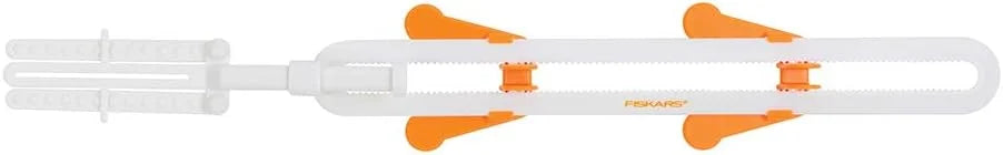 Fiskars Curved Vinyl Alignment Tool, White/Orange