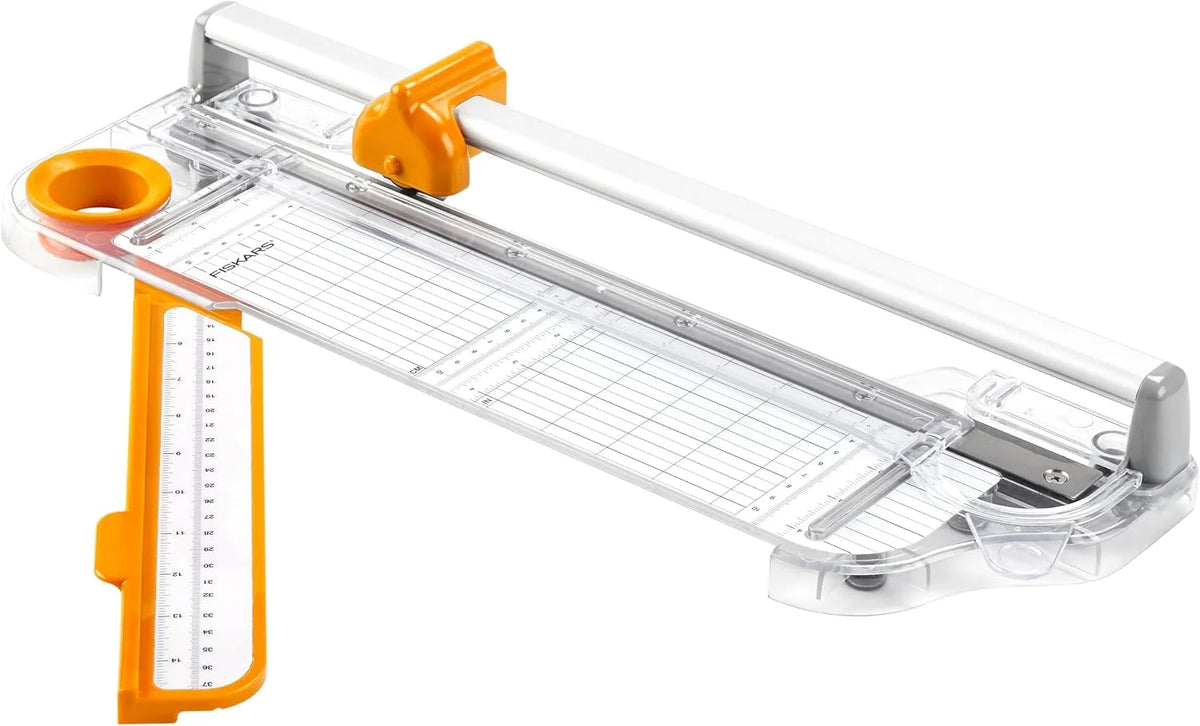 Fiskars 12" Rotary Paper Bypass Trimmer, Self-Sharpening Blade