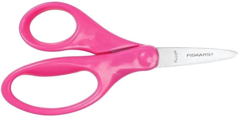 Fiskars Pink 5 Pointed Tip Kids Scissors