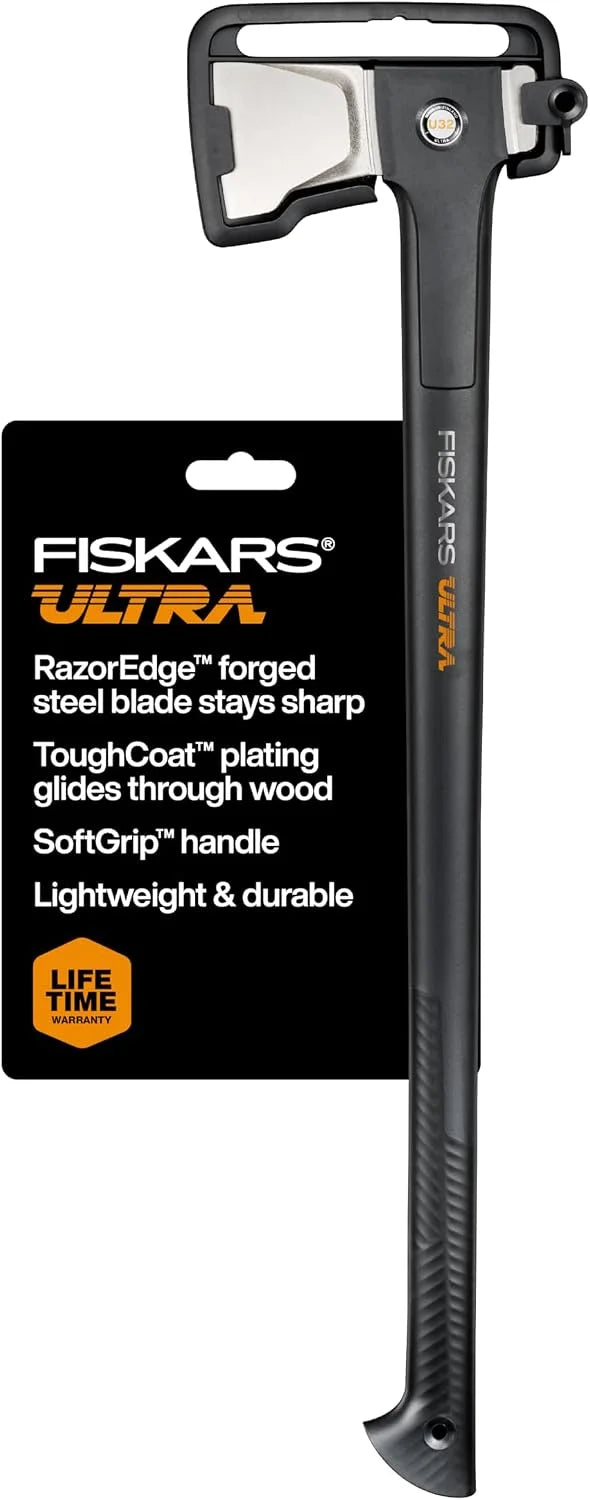 Fiskars U32 Ultra Splitting Axe 32", RazorEdge Blade & ToughCoat Plating