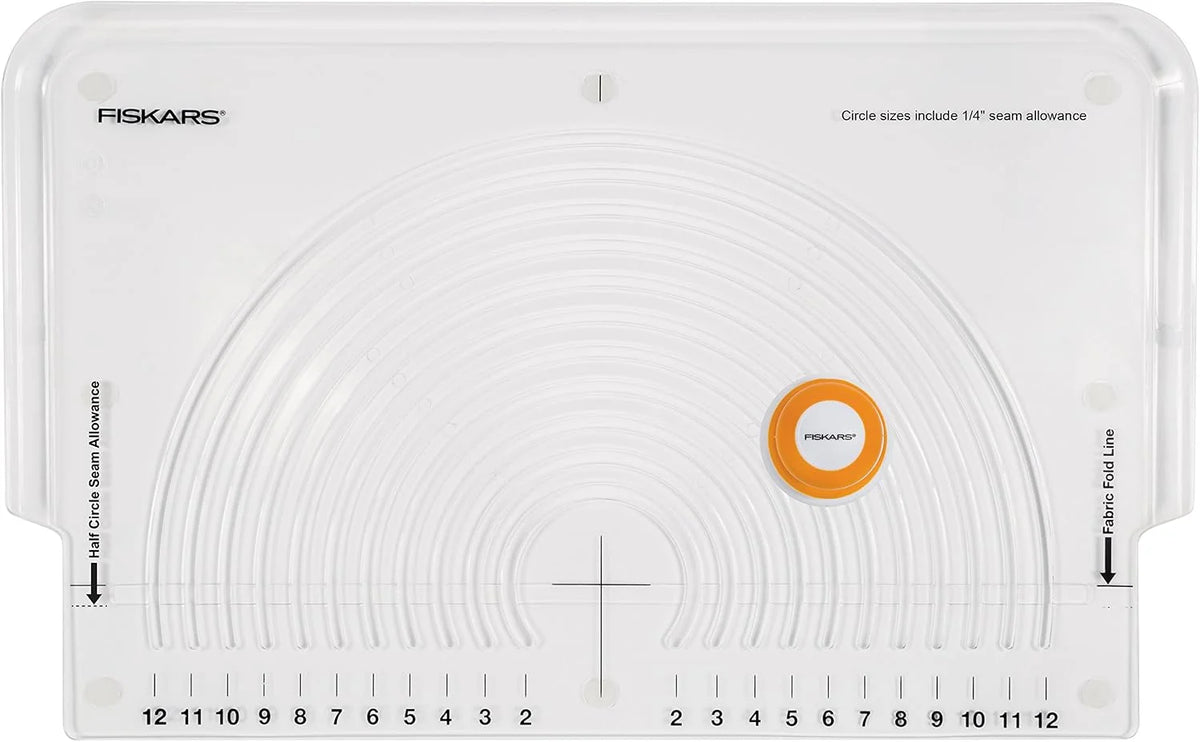 Fiskars Fabric Circle Cutter, Cut Circles in Fabric Without Tracing