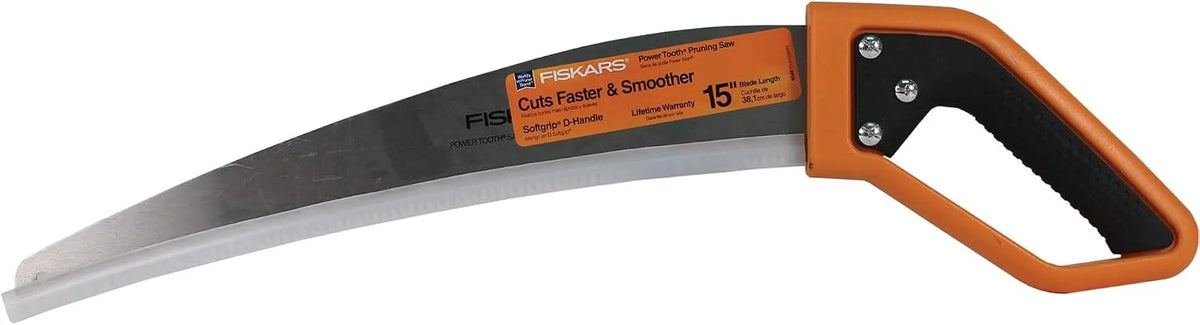 Fiskars Power Tooth Softgrip D-Handle Saw,15"