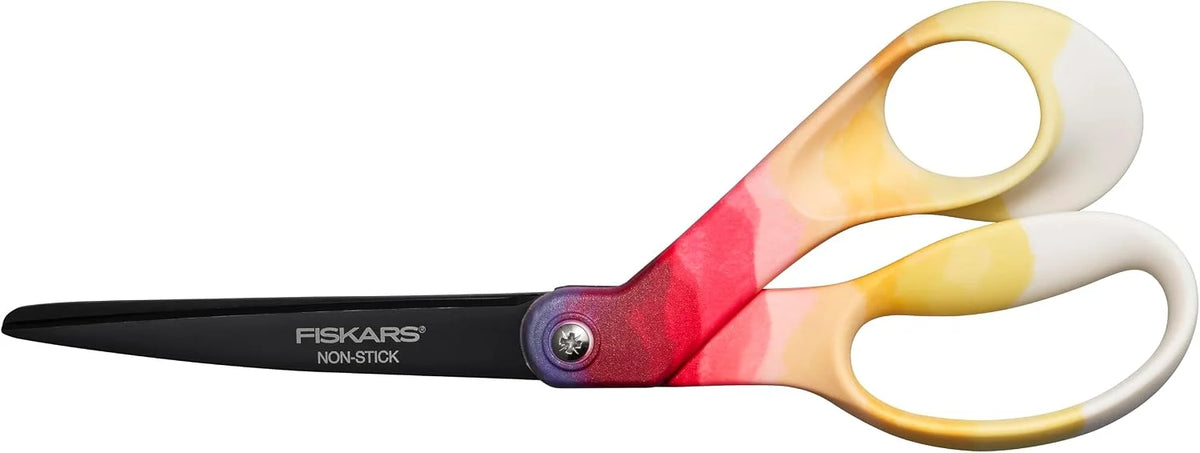 Fiskars 8" Non-Stick Designer Explore Collection Scissors, Daybreak