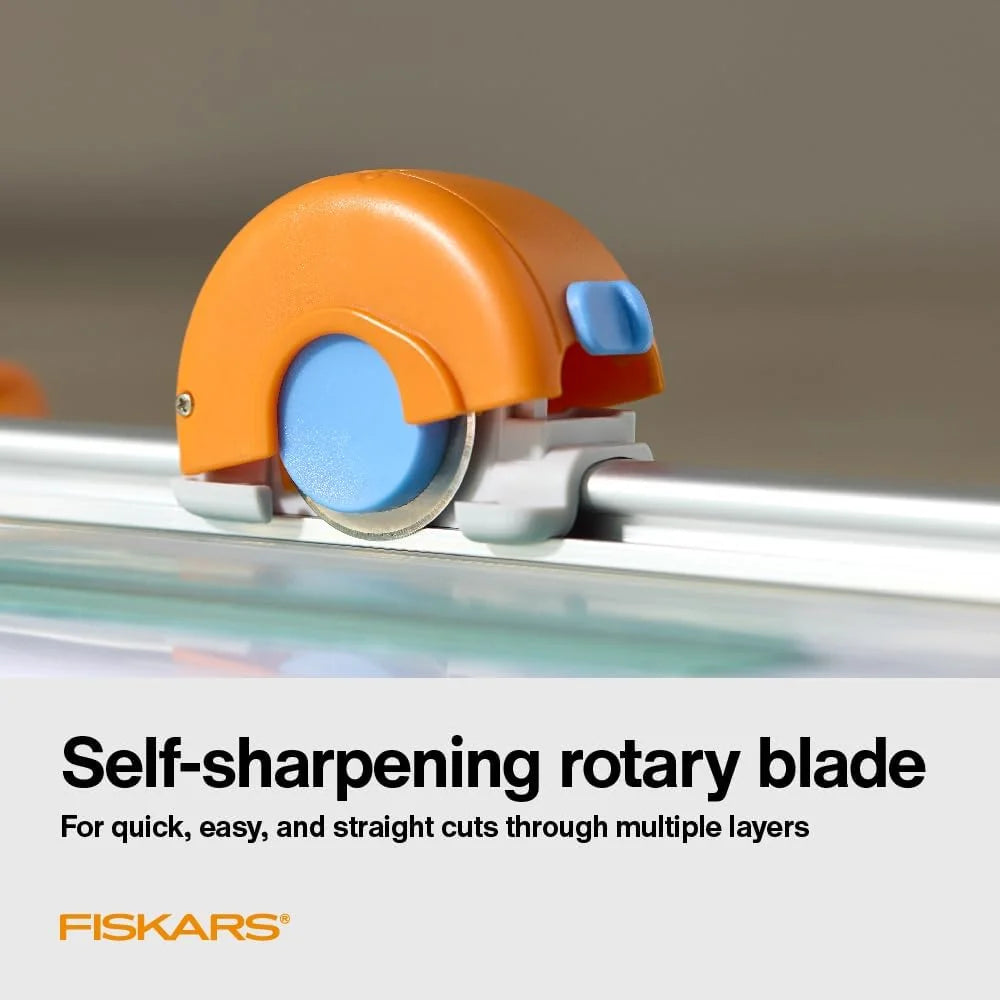 Fiskars Rotary Paper Cutter, Compact & Portable, 12" Cut Length