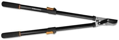 Fiskars 91686935J Telescoping Power-Lever Bypass Lopper, Cushioned Grip