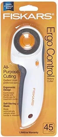 Fiskars 197930-1004 Ergo Control Rotary Cutter, 45mm