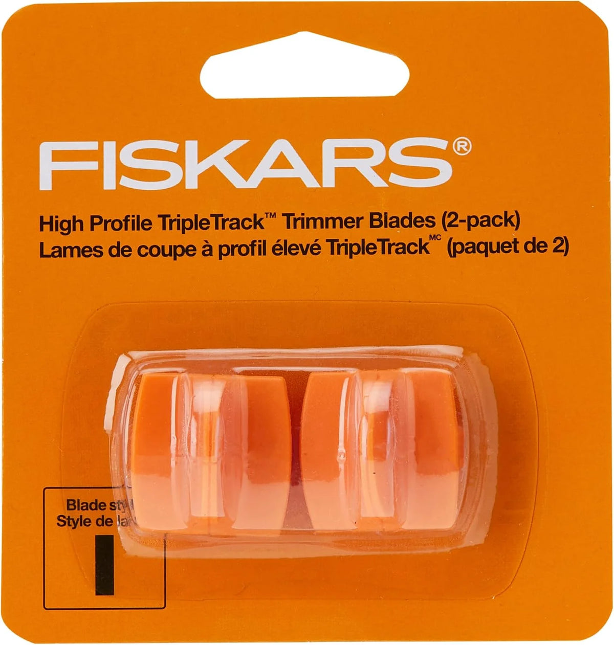 Fiskars 1968701001 Replacement Steel Blade Carriage for 12" Portable Trimmer (Pack of 2)