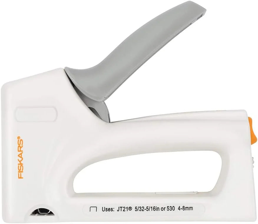 Fiskars 132460-1001 Crafts Precision Staple Gun, White/Grey