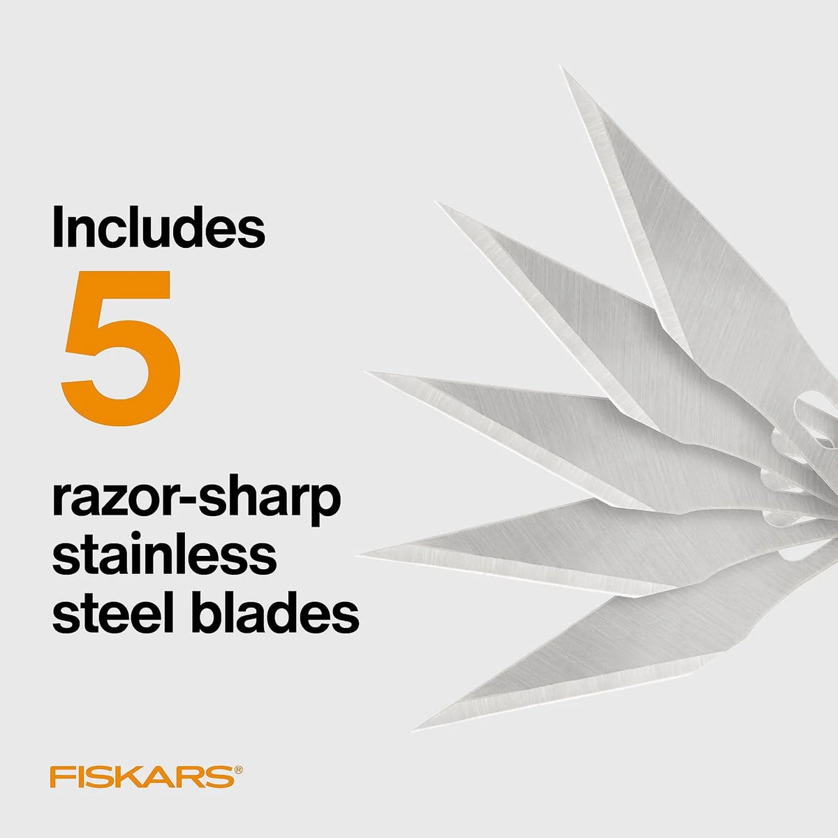 Fiskars Standard Replacement Blades for Utility Craft Knife, #11, 5-Pack