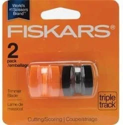 Fiskars TripleTrack High-Profile Replacement Blades 2/Pkg-Straight & Scoring, Style I