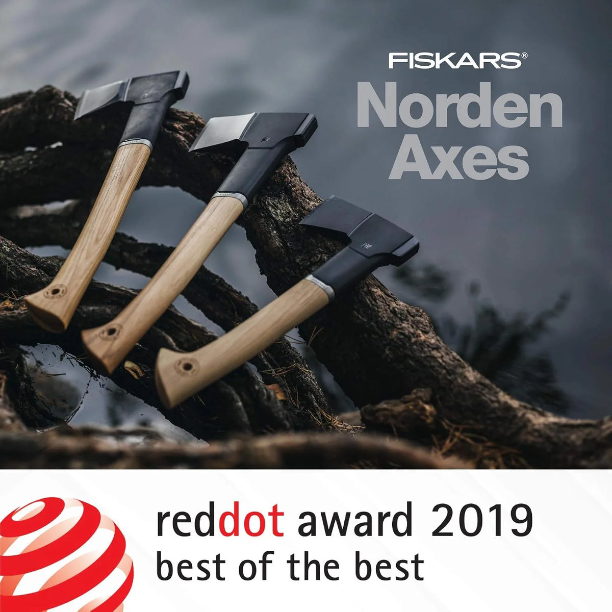 Fiskars Norden N10 Chopping Axe with Recycled Leather Sheath (17 in.)