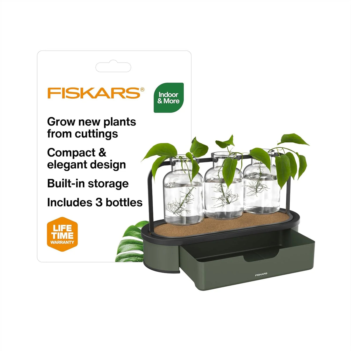 Fiskars Plant Propagation Station, Hydroponic System for Indoor Gardening