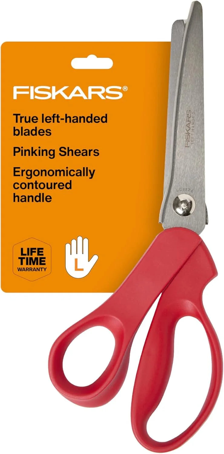 Fiskars 8" Fashion Pinking Shears for Fabric Cutting & Sewing