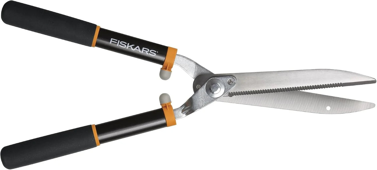 Fiskars 23 Inch Power-Lever Hedge Shears (91786933J), Black