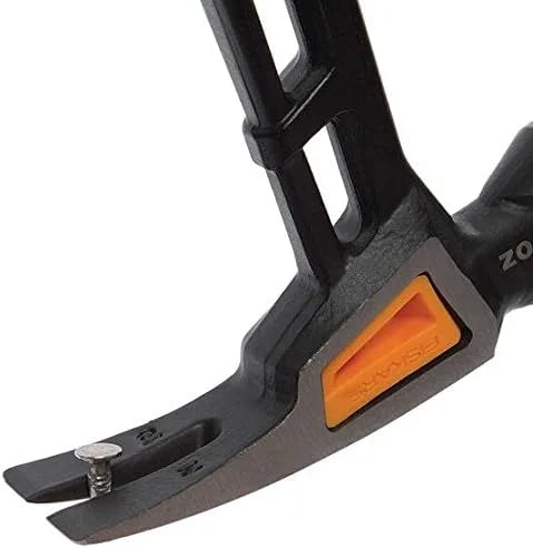 Fiskars Pro IsoCore 16" Milled-Face Framing Claw Hammer, 22oz