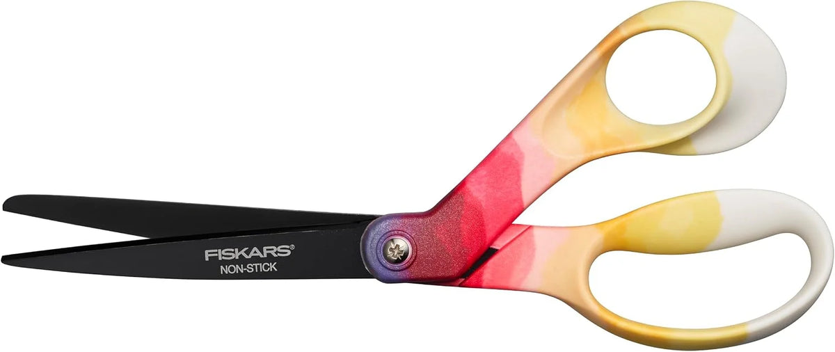 Fiskars 8" Non-Stick Designer Explore Collection Scissors, Daybreak